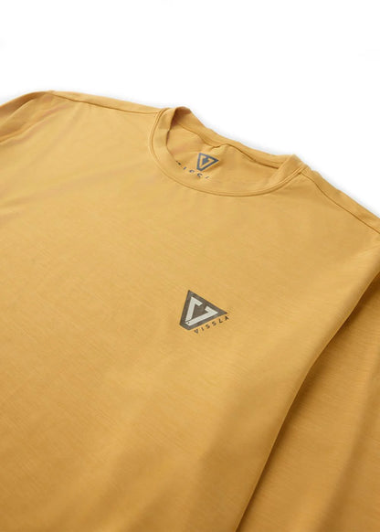 VISSLA LYCRA SURF TWISTED ECO LS SUN SHIRT Gold