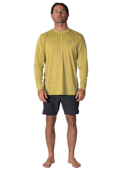 VISSLA LYCRA SURF TWISTED ECO LS SUN SHIRT Gold
