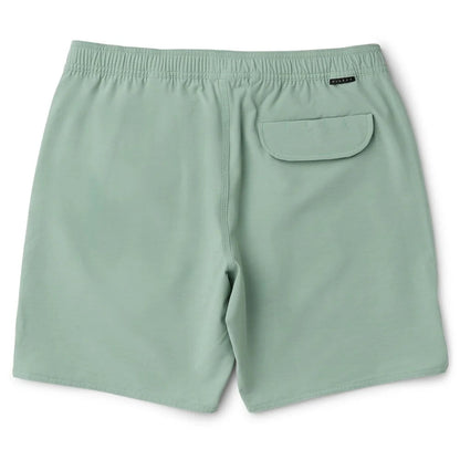 boardshort homme vert sans filet avec poches vue de dos