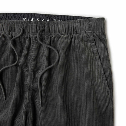sétail matière et ceinture élastique pantalon velours gris homme vissla