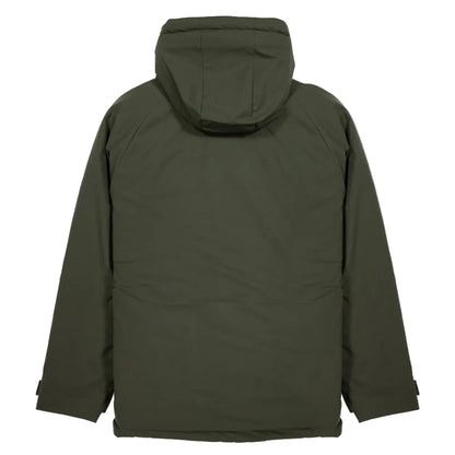 parka kaki  homme imperméable 10K avec capuche vissla vue de dos