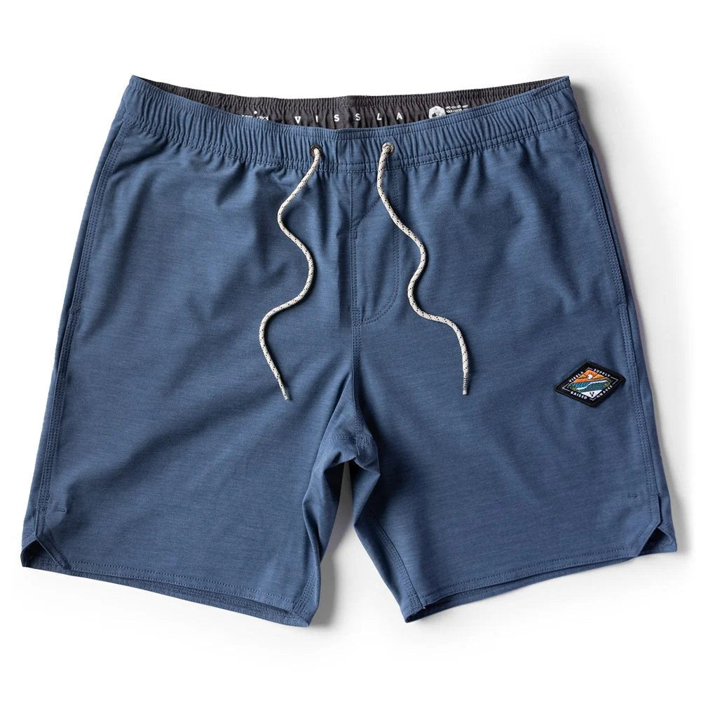 short surf bleu homme taille élastique et cordon