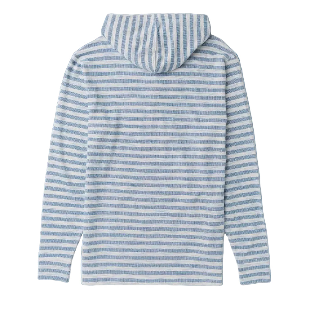 sweat à capuche rayé bleu et blanc  Vissla Space Man  vue dos