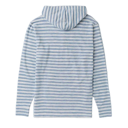 sweat à capuche rayé bleu et blanc  Vissla Space Man  vue dos