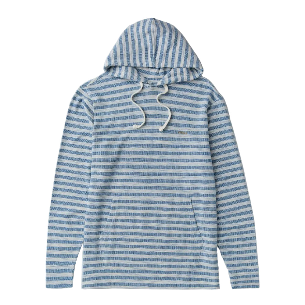 hoodie Vissla Space Man pullover capuche vintage white poche kangourou vue face