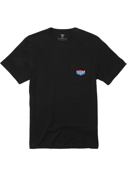 VISSLA TEE SHIRT I WANT MY BEACH GRIT phantom