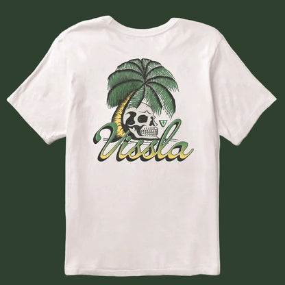 t-shirt enfant surf avec crane et palmier vue de dos