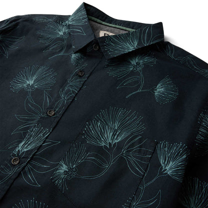 zoom motif et matière col non boutonné