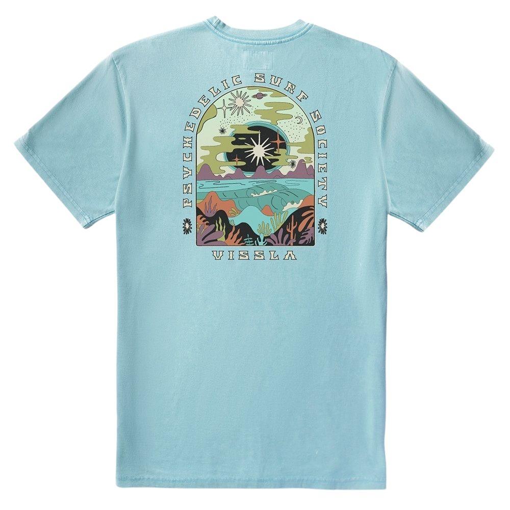 VISSLA TEE SHIRT LUCID DREAMS COSMIC WASH Vintage blue