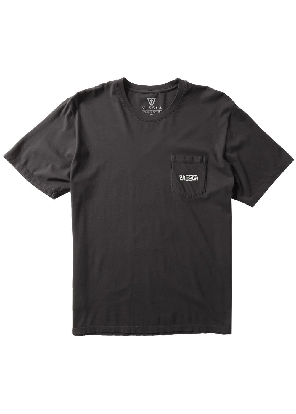 t-shirt homme noir vissla avec poche poitrine
