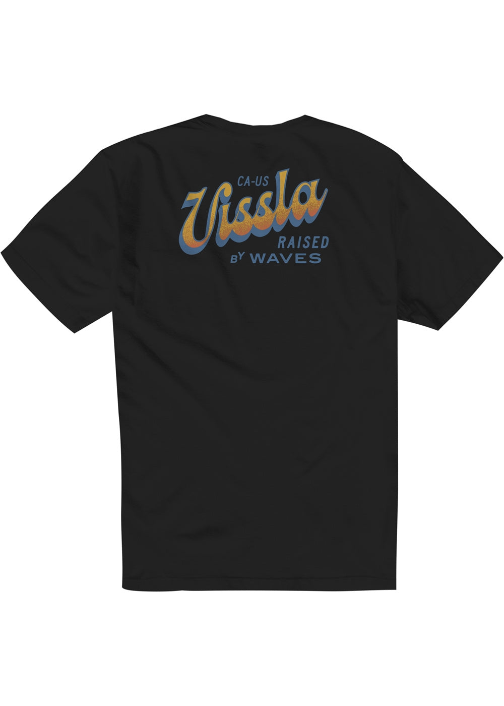 VISSLA TEE SHIRT SUNSET SHADOW POCKET Black