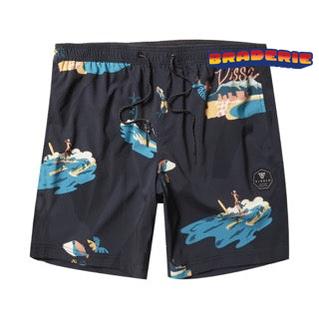 VISSLA ENFANT MAILLOT WAIKOOKS 13“ Black